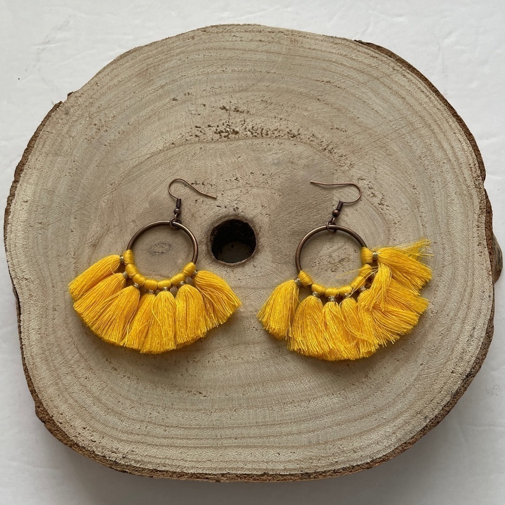 Boho Tassel Fringe Earrings NEW‎